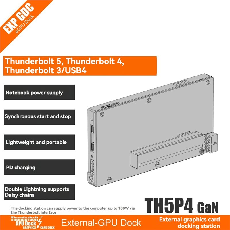 X64A-EGPU Dock External Graphi - Gpu External Dock Egpu Thunderbolt 4 ulasan dan harga