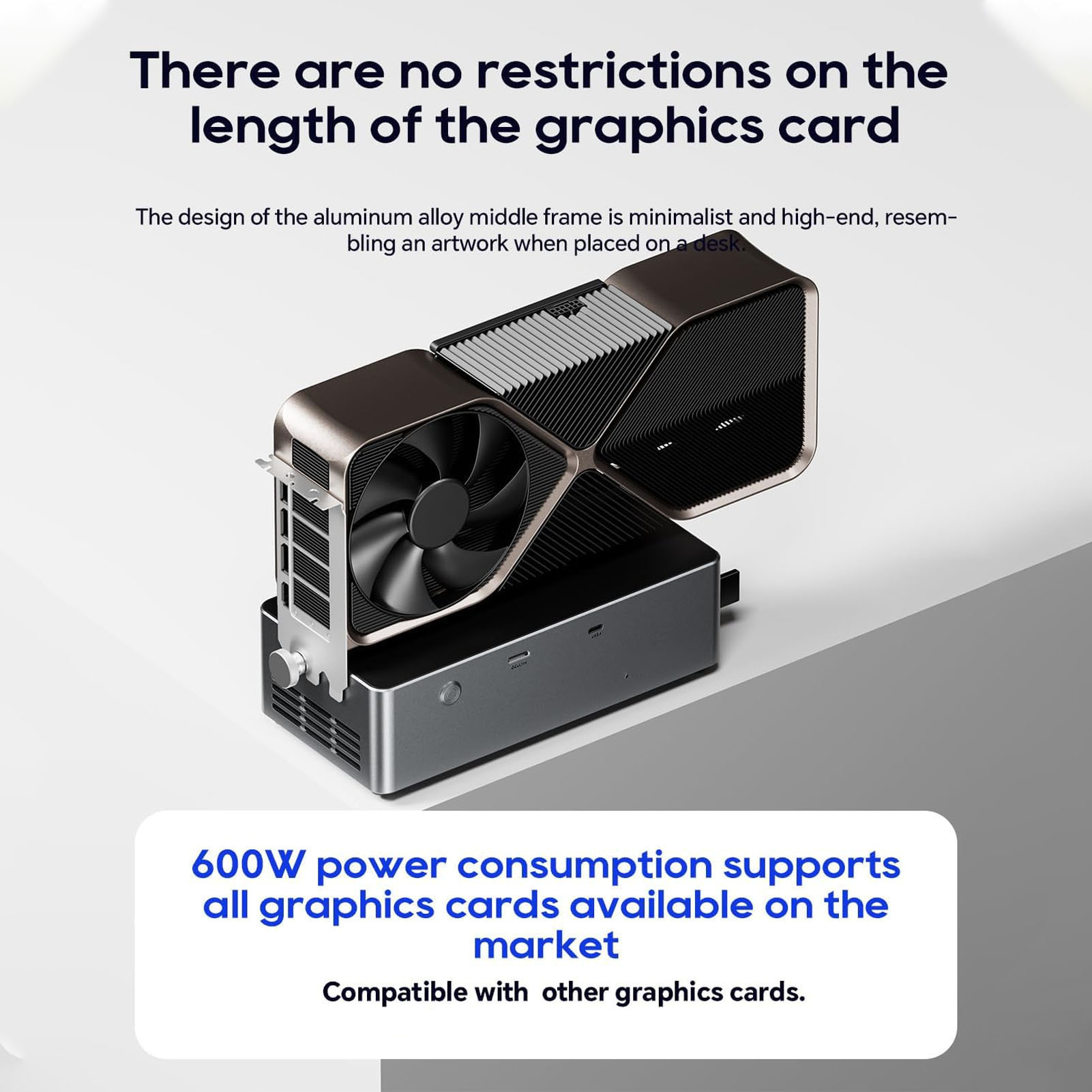 800W PSU PCIe 4.0 X4 External  - Oculink Gpu Dock Station ulasan dan harga